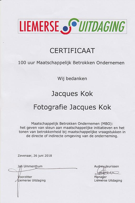 certificaat liemerse uitdaging